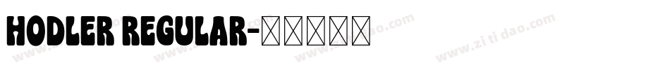HODLER Regular字体转换